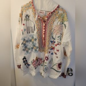 Johnny Was Cotton Blouse